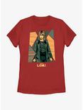 Marvel Loki Sylvie Hero Poster Womens T-Shirt, RED, hi-res