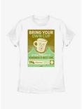 Marvel Loki Bring Your Own Cup Poster Womens T-Shirt, WHITE, hi-res
