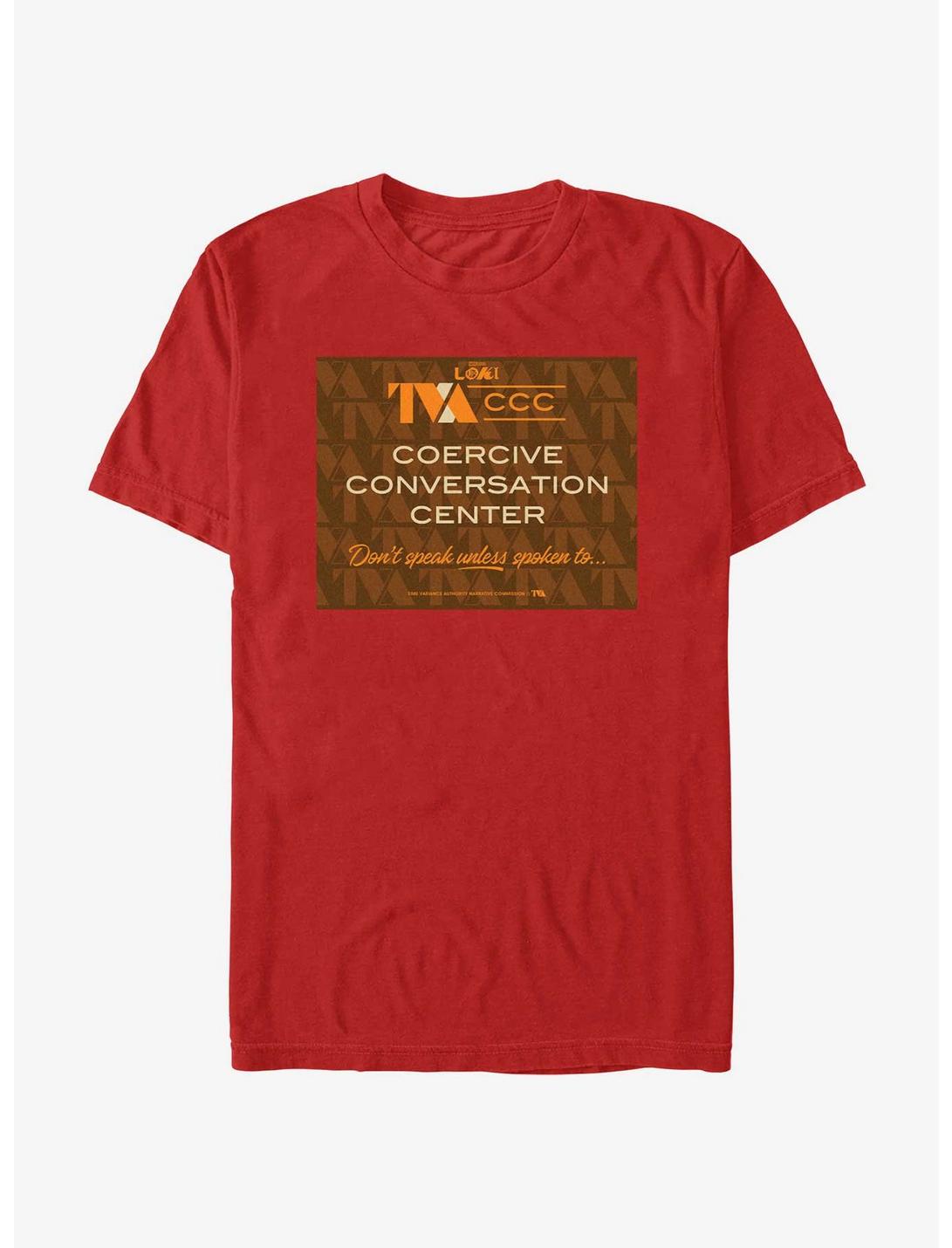 Marvel Loki Coercive Conversation Center T-Shirt, RED, hi-res