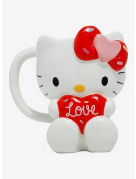 Hello Kitty Love Heart Figural Mug, , hi-res