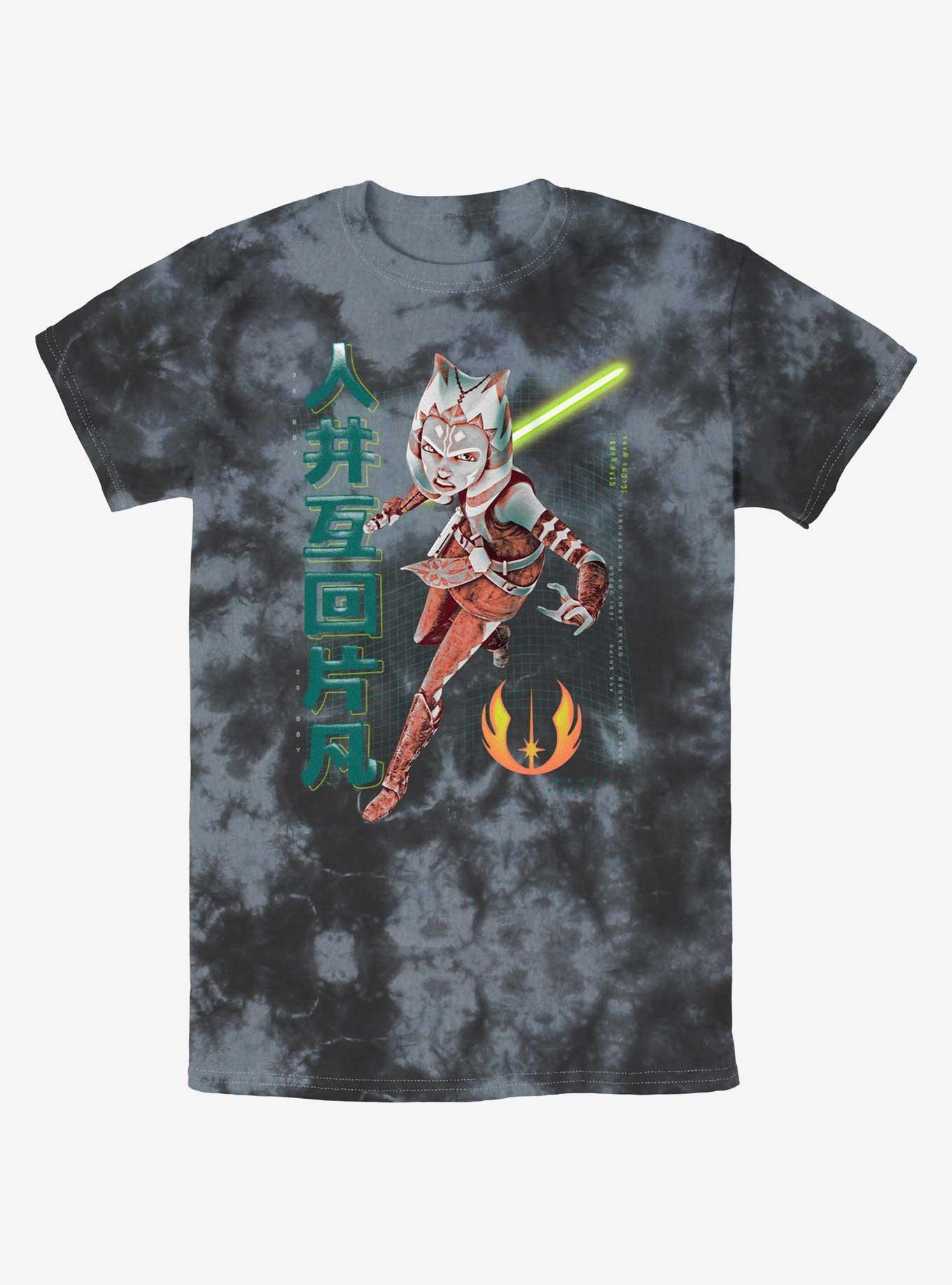 Star Wars The Clone Wars Ahsoka Meta Tie-Dye T-Shirt, , hi-res