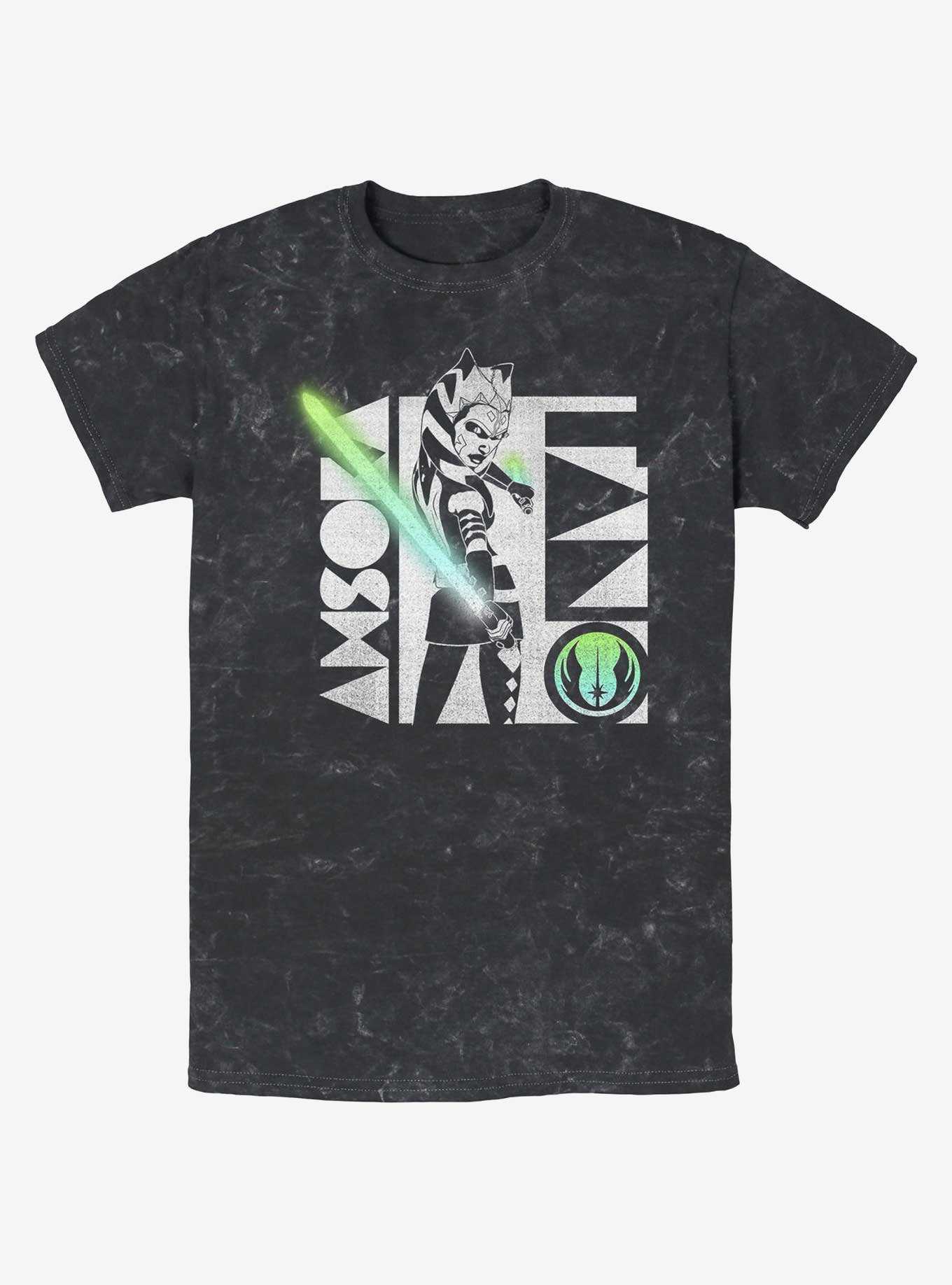 Star Wars: Clone Wars Ahsoka Light Saber Mineral Wash T-Shirt, , hi-res