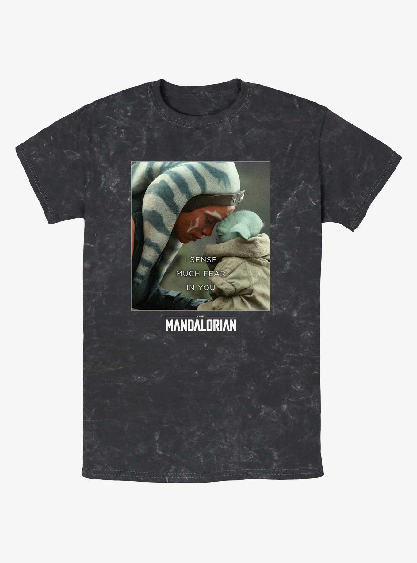 Star Wars The Mandalorian Ahsoka Tano Sense Fear The Child Mineral Wash T-Shirt, , hi-res
