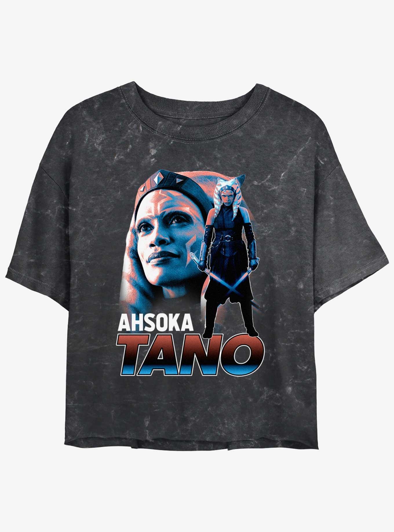 Star Wars The Mandalorian Ahsoka Tano Trainer Mineral Wash Girls Crop T-Shirt, , hi-res