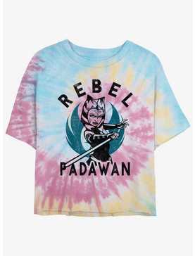 Star Wars The Clone Wars Rebel Padawan Tie-Dye Girls Crop T-Shirt, , hi-res