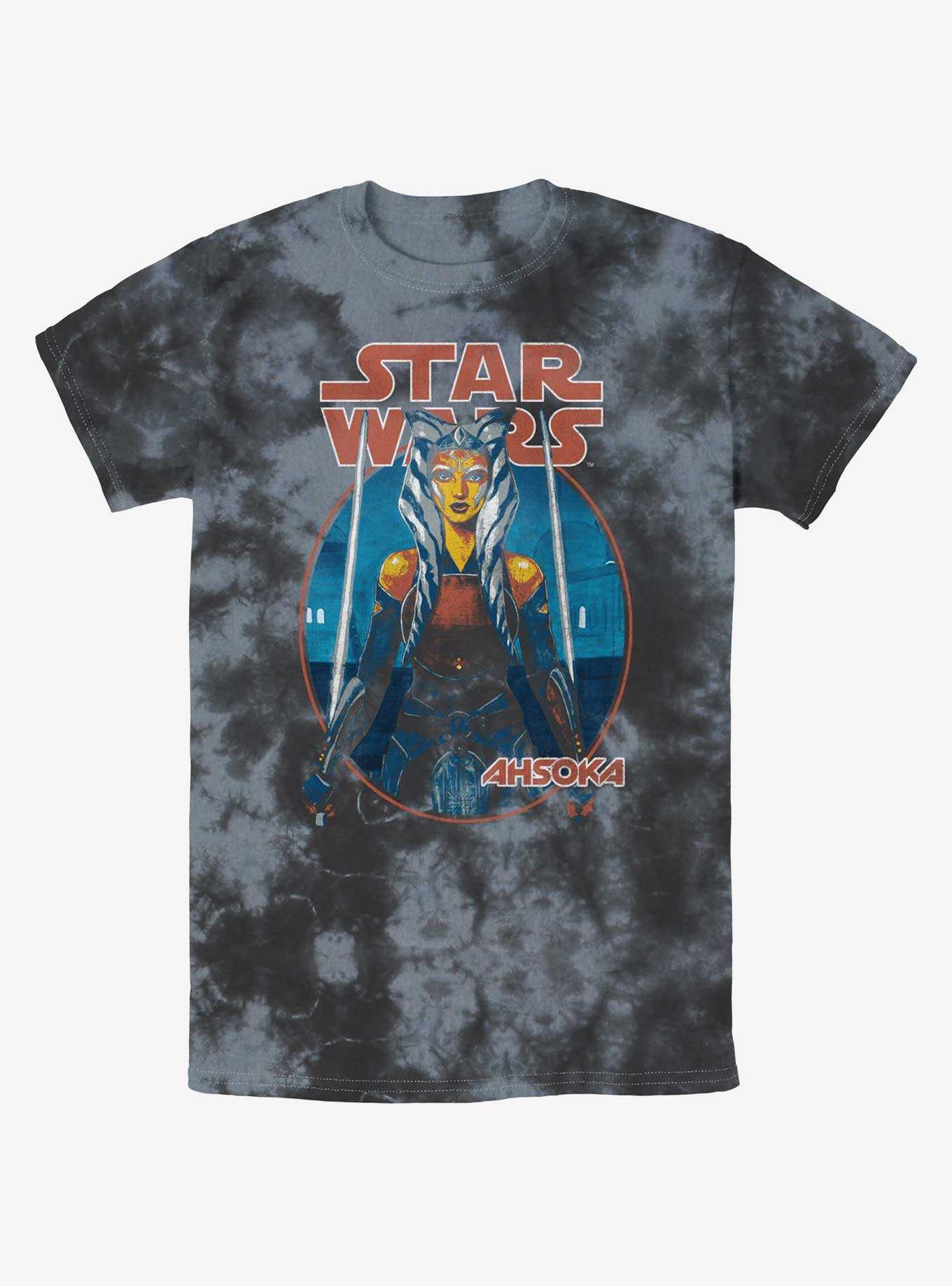 Star Wars Ahsoka Battle Ready Tie-Dye T-Shirt, , hi-res