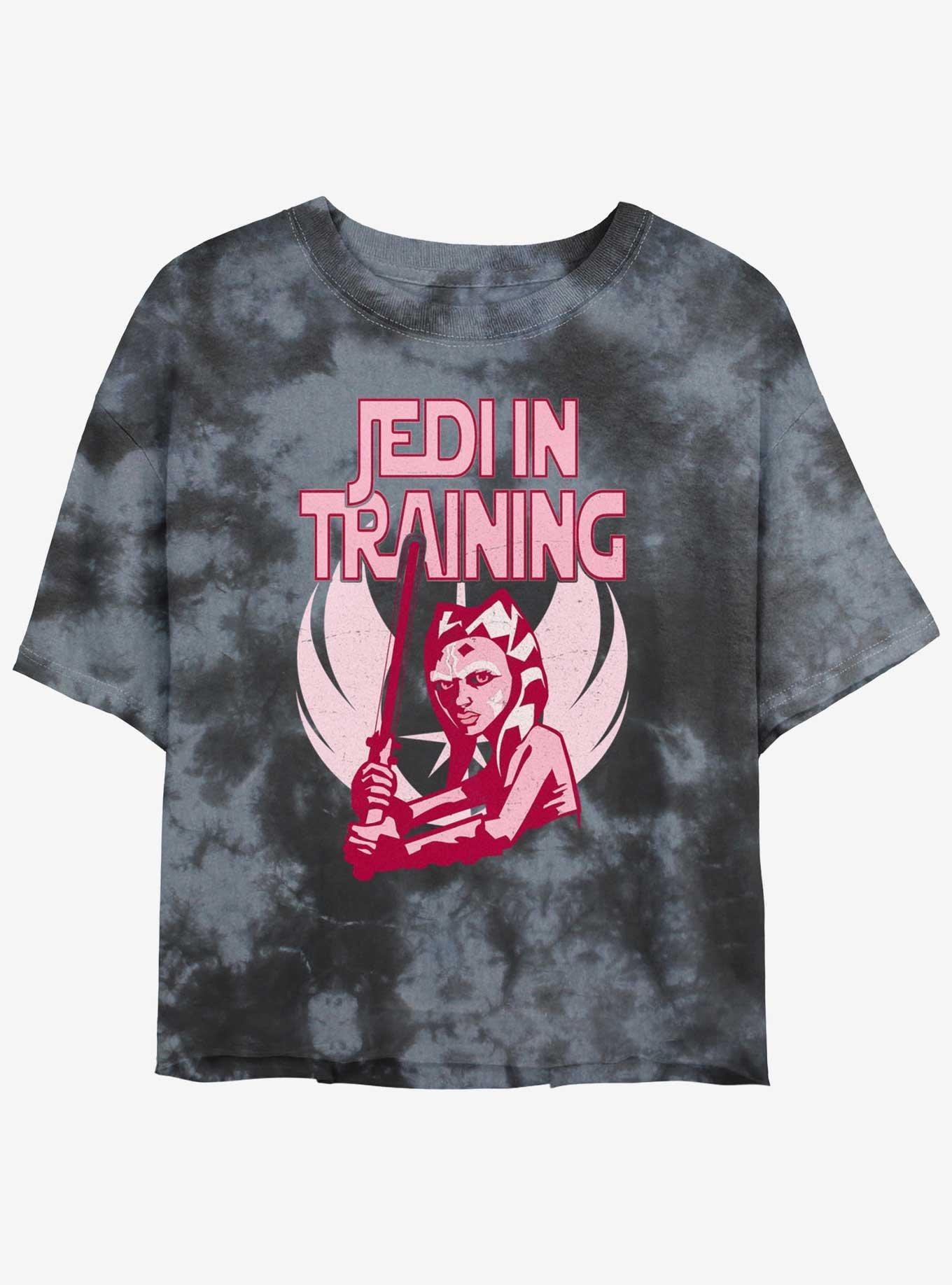 Star Wars The Clone Wars Jedi In Training Tie-Dye Girls Crop T-Shirt, , hi-res