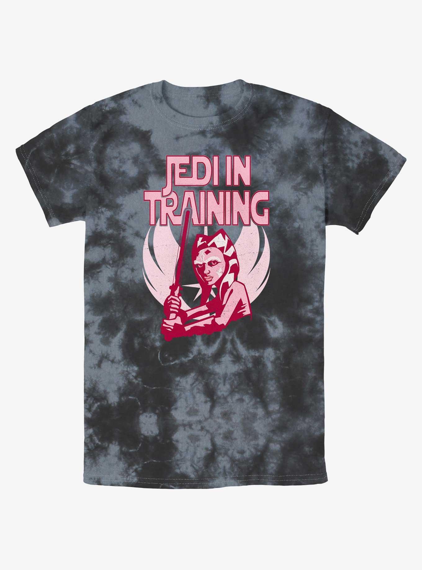 Star Wars The Clone Wars Jedi In Training Tie-Dye T-Shirt, BLKCHAR, hi-res