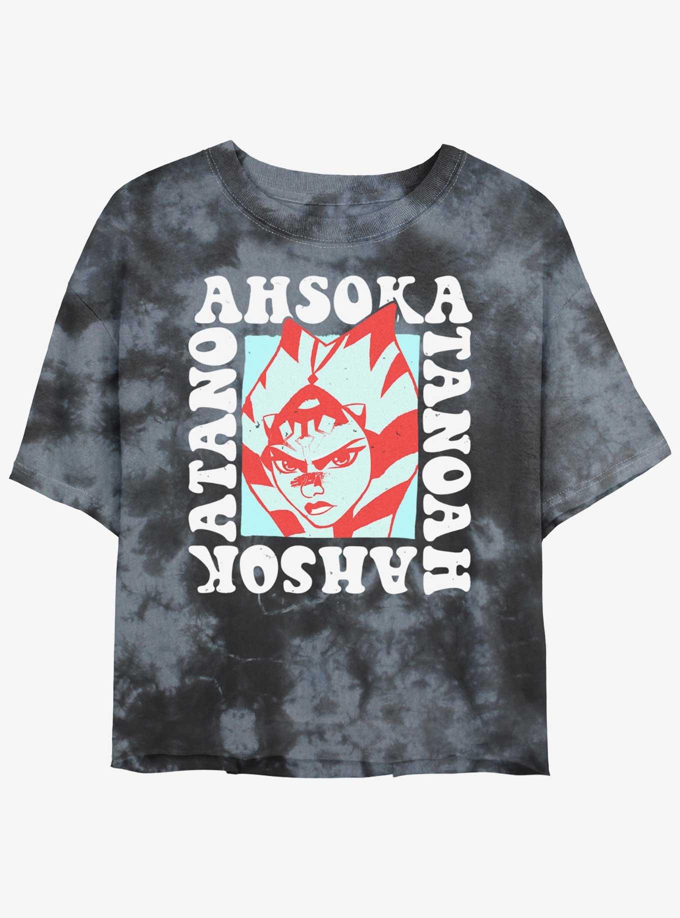 Star Wars Forces Of Destiny Ahsoka Groovy Tie-Dye Girls Crop T-Shirt, , hi-res