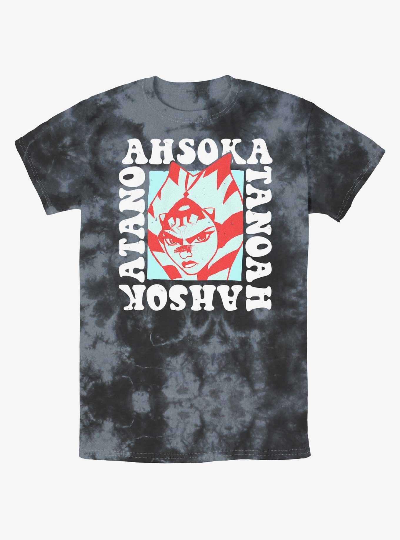 Star Wars Forces Of Destiny Ahsoka Groovy Tie-Dye T-Shirt, BLKCHAR, hi-res