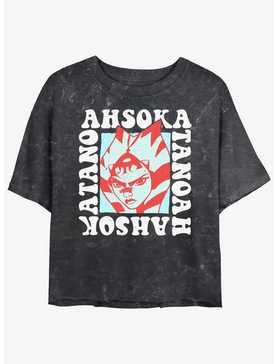 Star Wars Forces Of Destiny Ahsoka Groovy Mineral Wash Girls Crop T-Shirt, , hi-res
