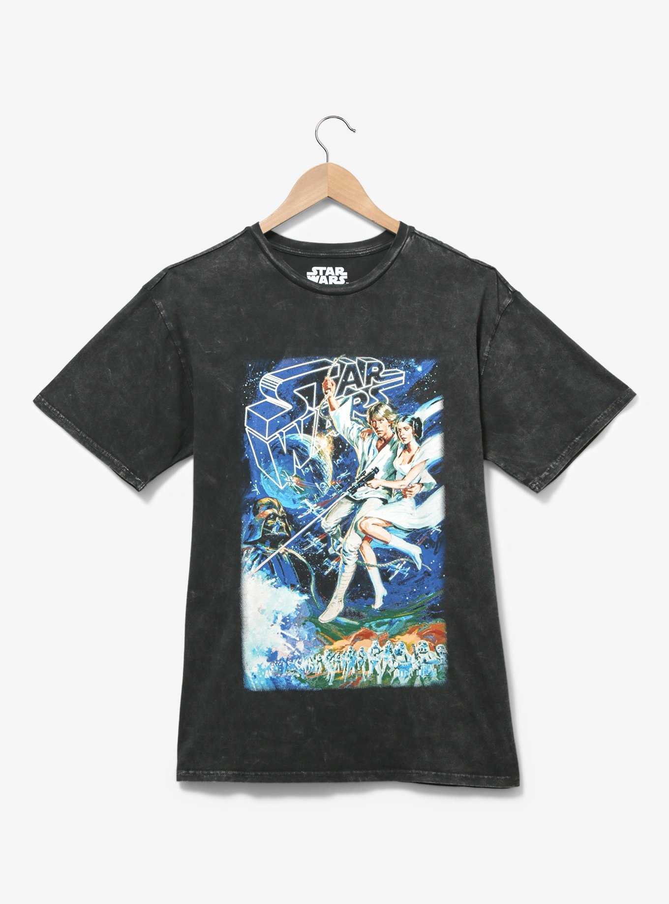 Star Wars Luke and Leia Vintage Poster T-Shirt — BoxLunch Exclusive, , hi-res