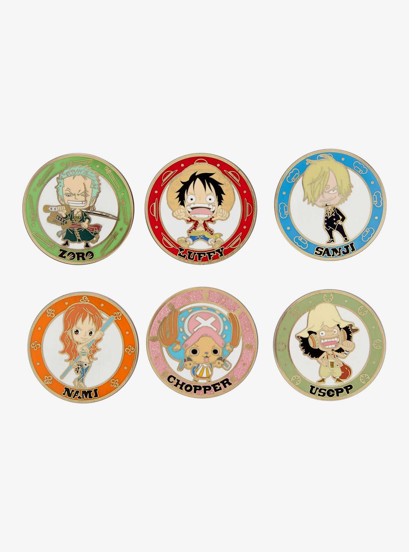 Loungefly One Piece Circular Character Blind Box Enamel Pin, , hi-res