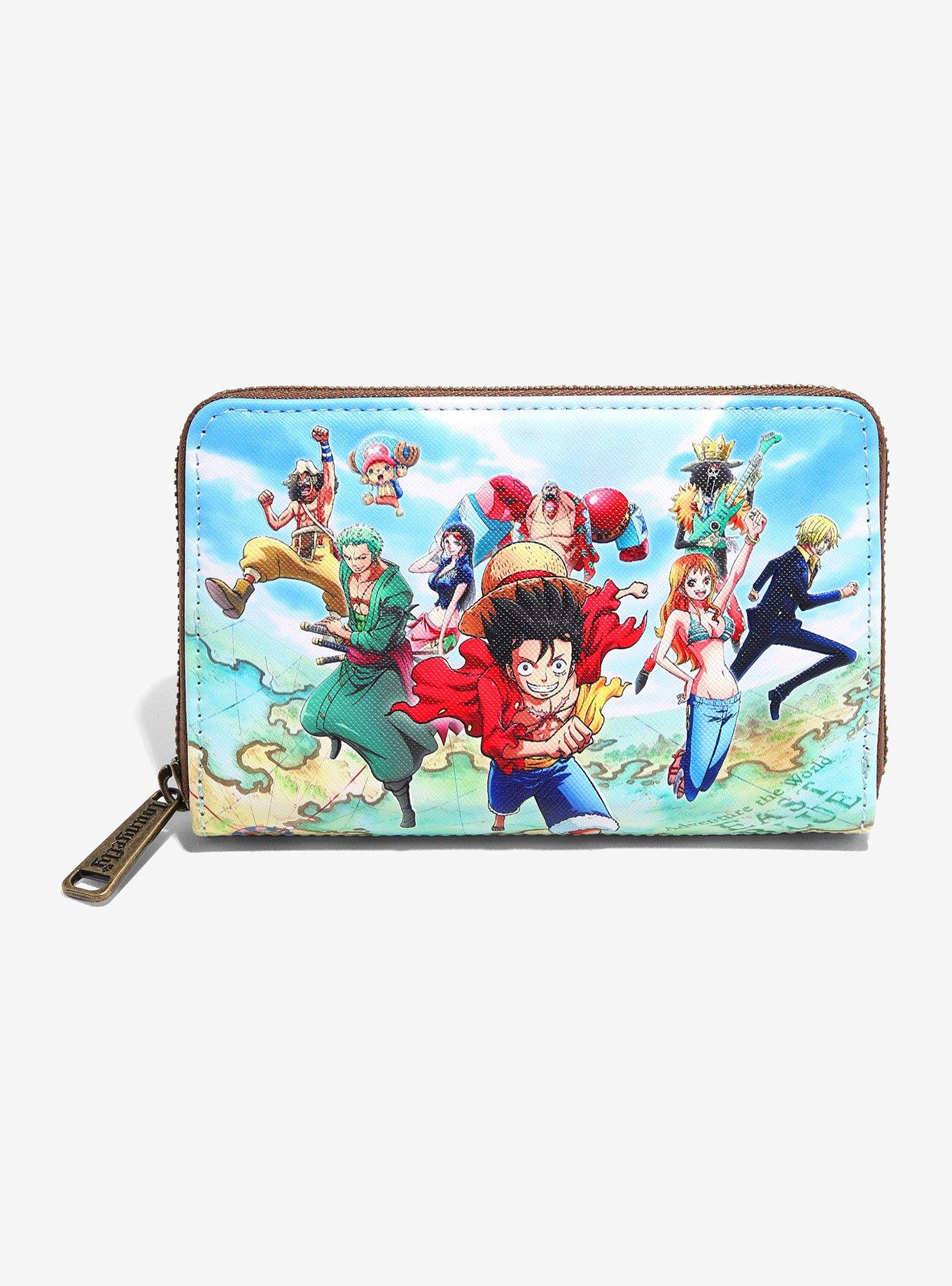 Loungefly One Piece Straw Hat Crew Zipper Wallet, , hi-res