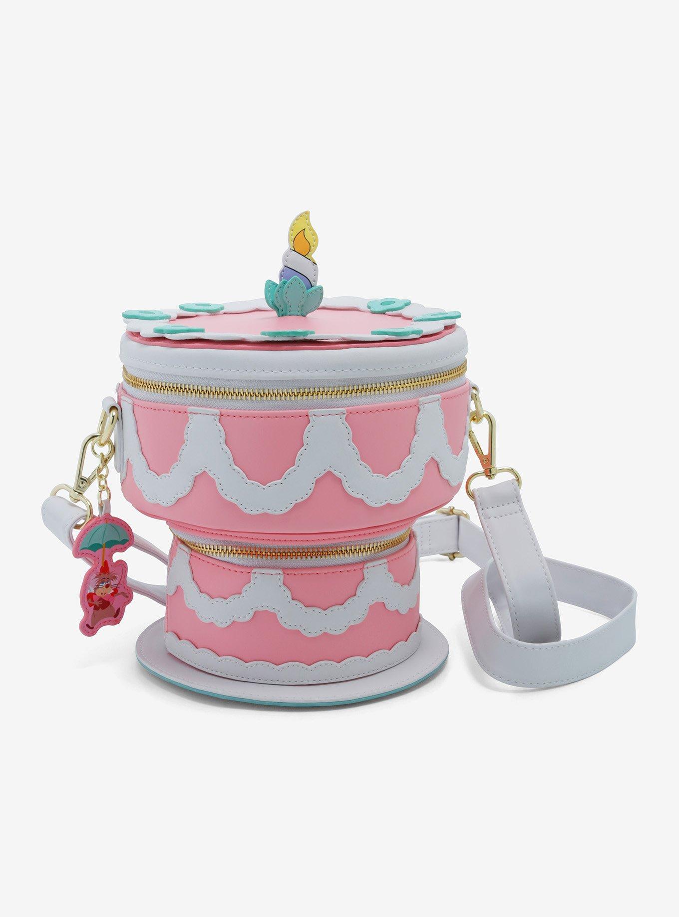 Loungefly Disney Alice In Wonderland Unbirthday Cake Crossbody Bag, , hi-res