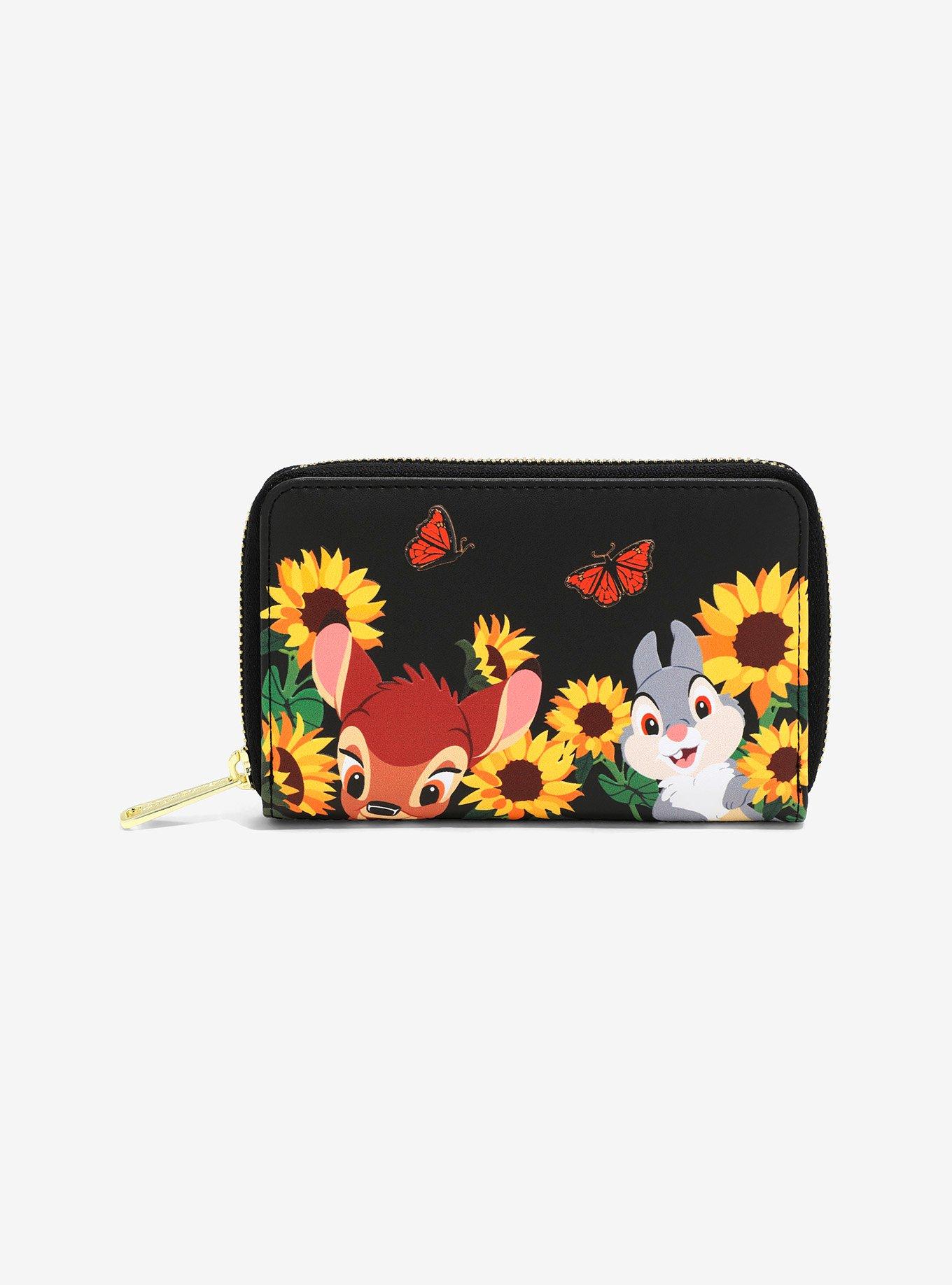 Loungefly Disney Bambi Sunflower Zipper Wallet, , hi-res
