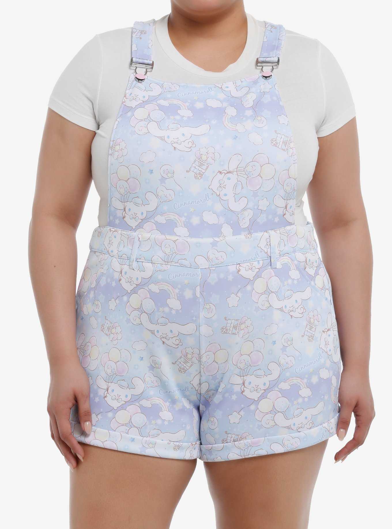 Cinnamoroll Balloons Shortalls Plus Size, , hi-res