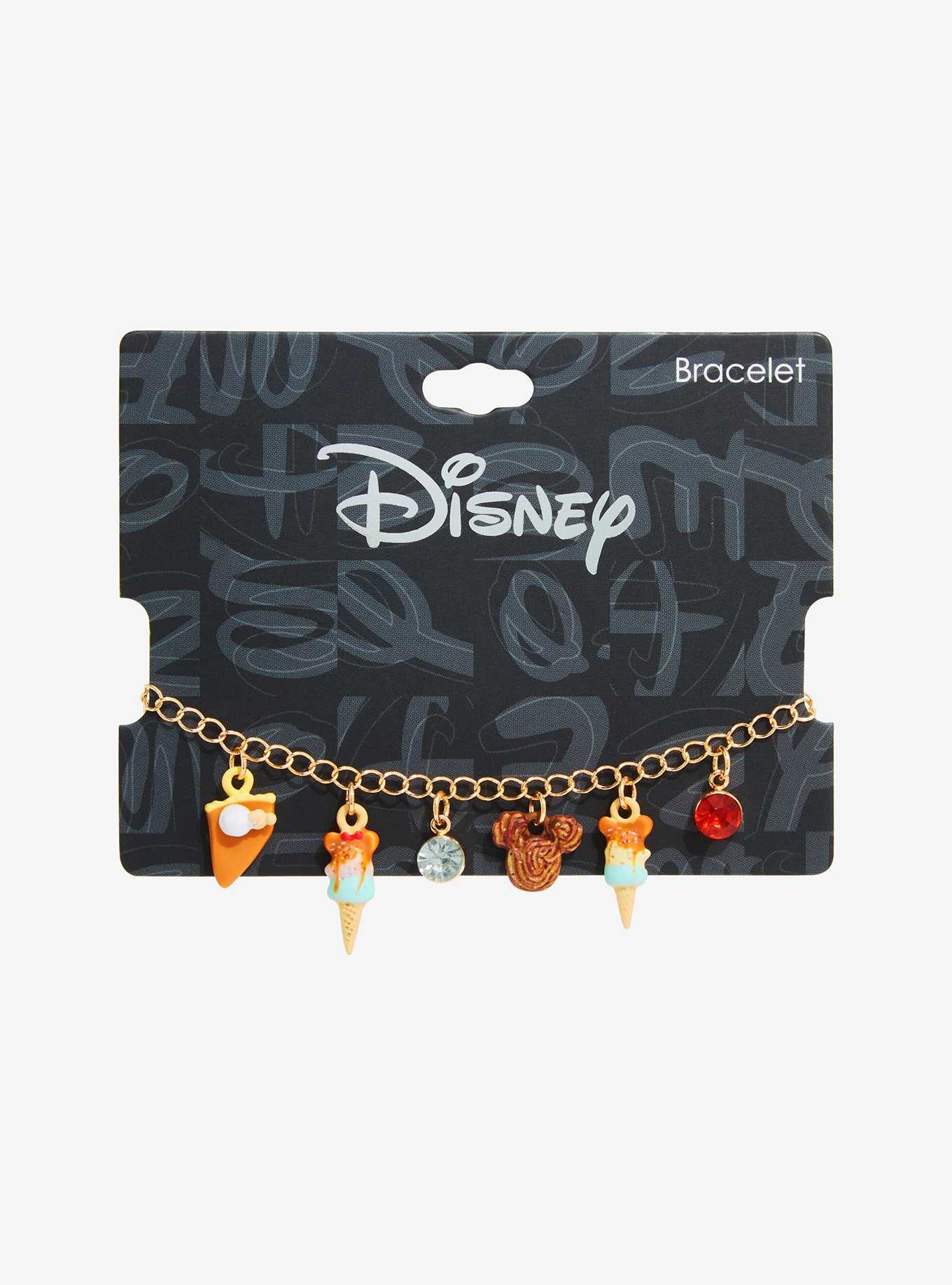 Disney Mickey & Minnie Mouse Desserts Charm Bracelet - BoxLunch Exclusive, , hi-res