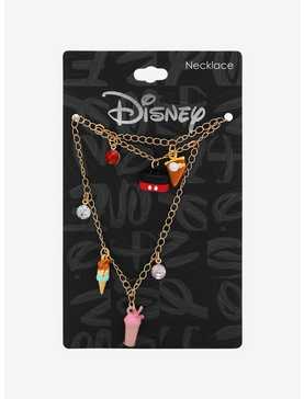 Disney Mickey and Minnie Mouse Ice Cream and Treats Charm Necklace — BoxLunch Exclusive, , hi-res