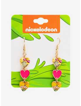 Hey Arnold! Helga & Arnold Heart Charm Earrings, , hi-res