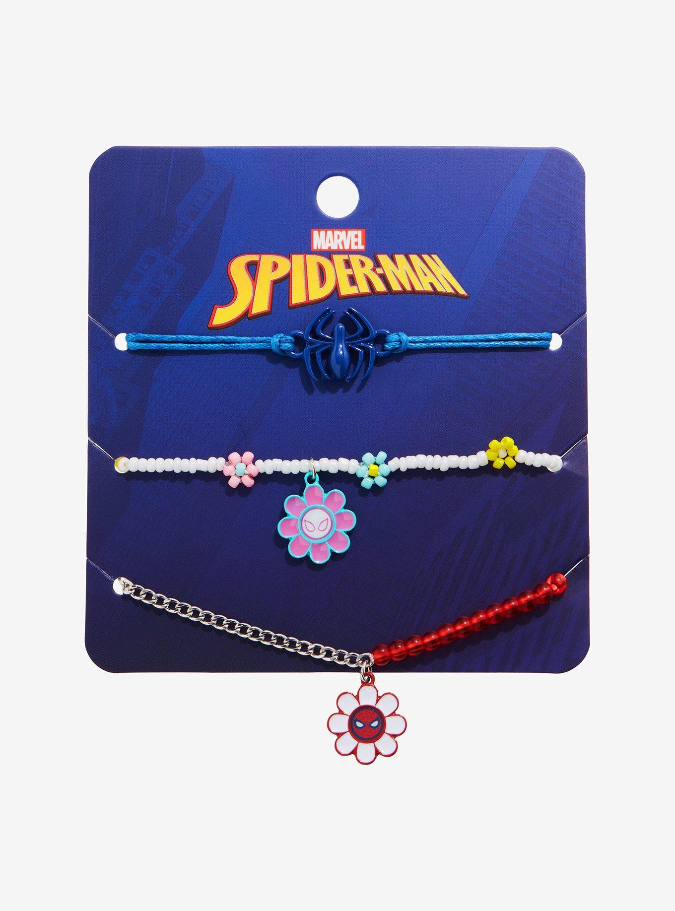 Marvel Spider-Man Flower Mask Bracelet Set, , hi-res