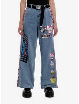 Hello Kitty And Friends Racing Team Wide Leg Girls Jeans, , hi-res