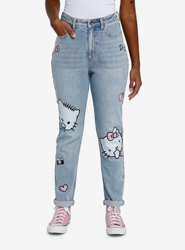 Hello Kitty Hearts Mom Jeans