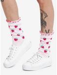 Strawberry Slouchy Knee-High Socks, , hi-res