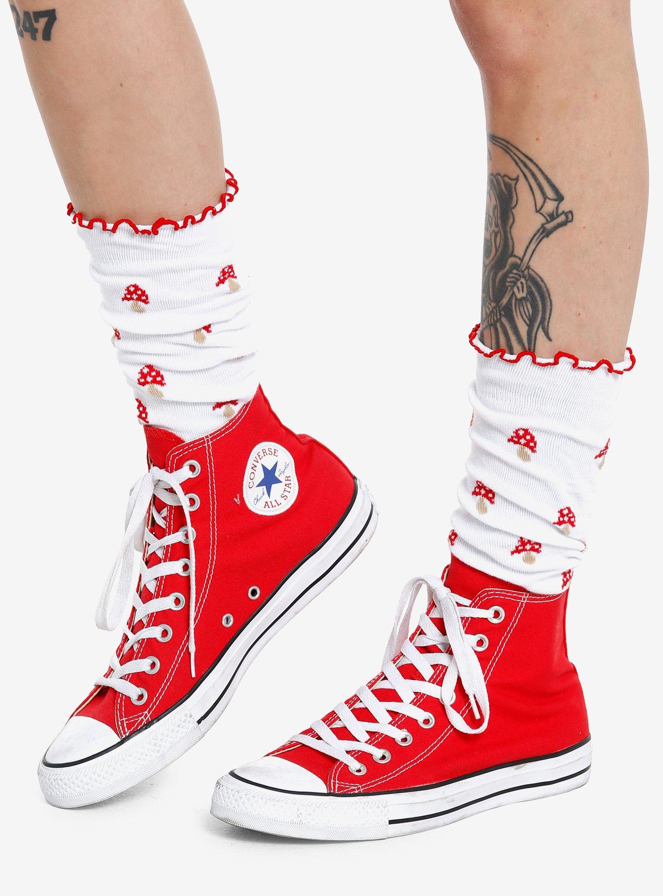 Converse with knee clearance high socks