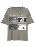 Edward Gorey ABC Panel Boyfriend Fit Girls T-Shirt, MULTI, hi-res