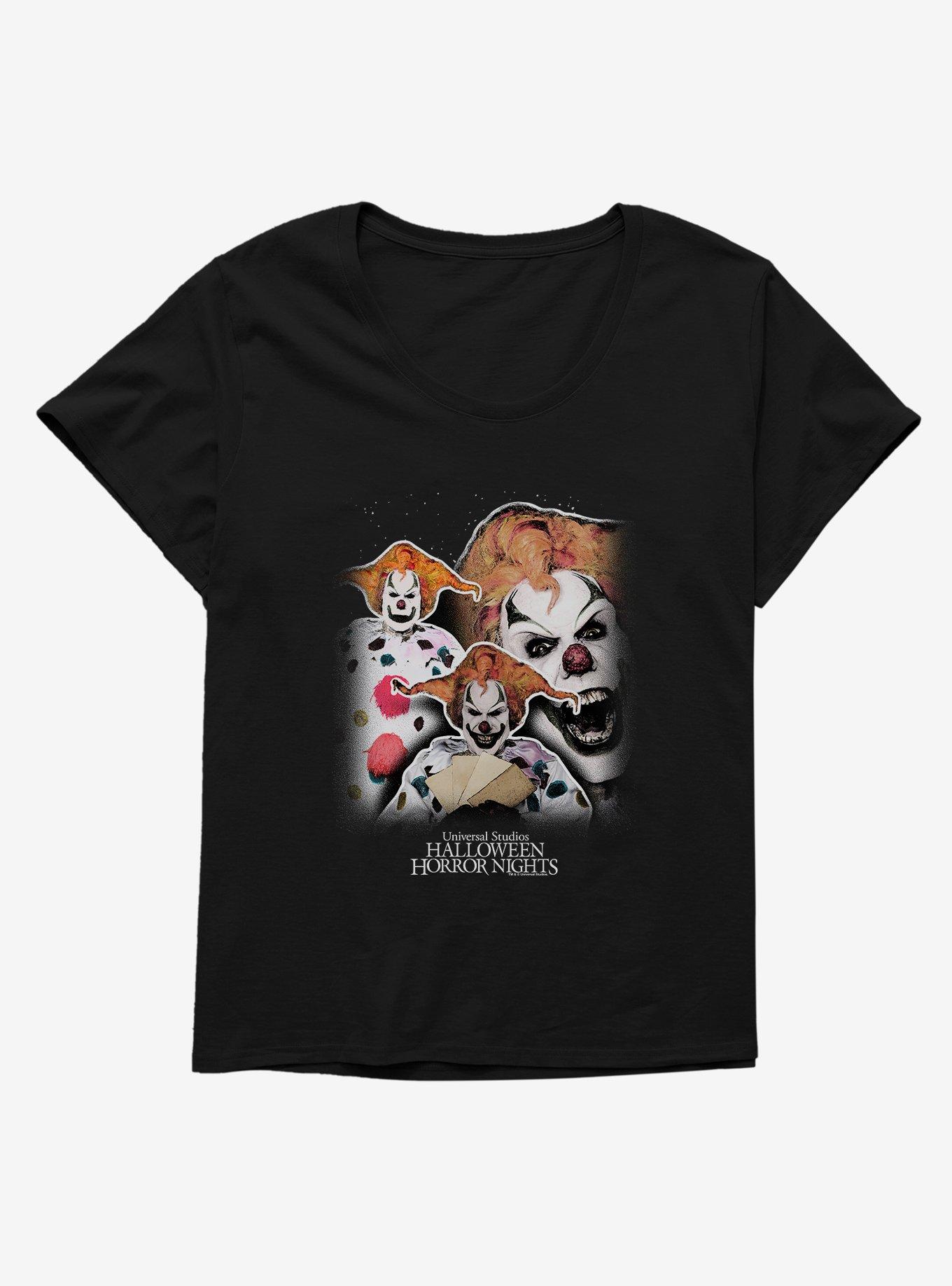 Universal Studios Halloween Horror Nights Jack The Clown Girls T-Shirt Plus Size, BLACK, hi-res