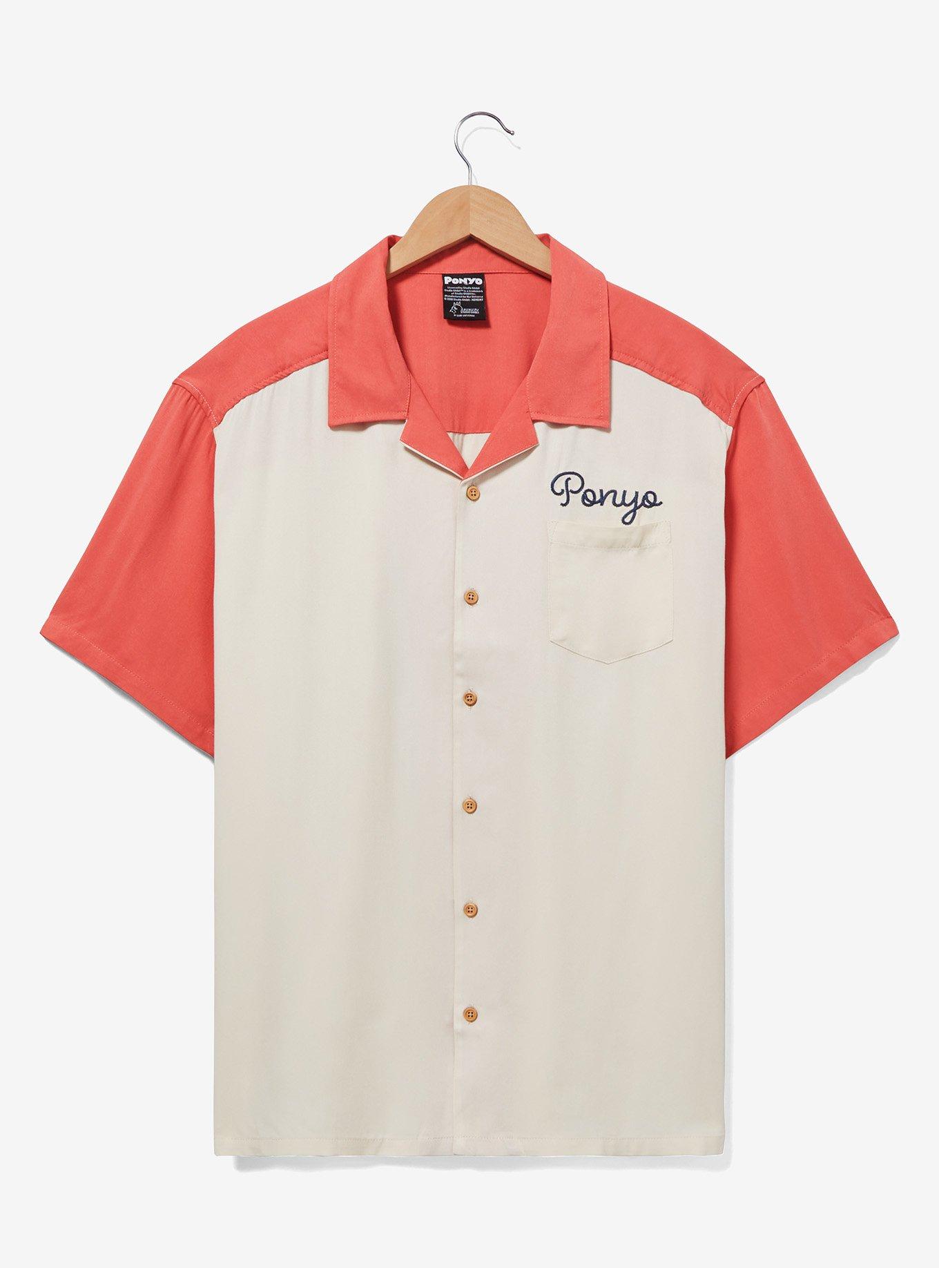 Studio Ghibli Ponyo Contrast Woven Shirt — BoxLunch Exclusive, OFF WHITE, hi-res