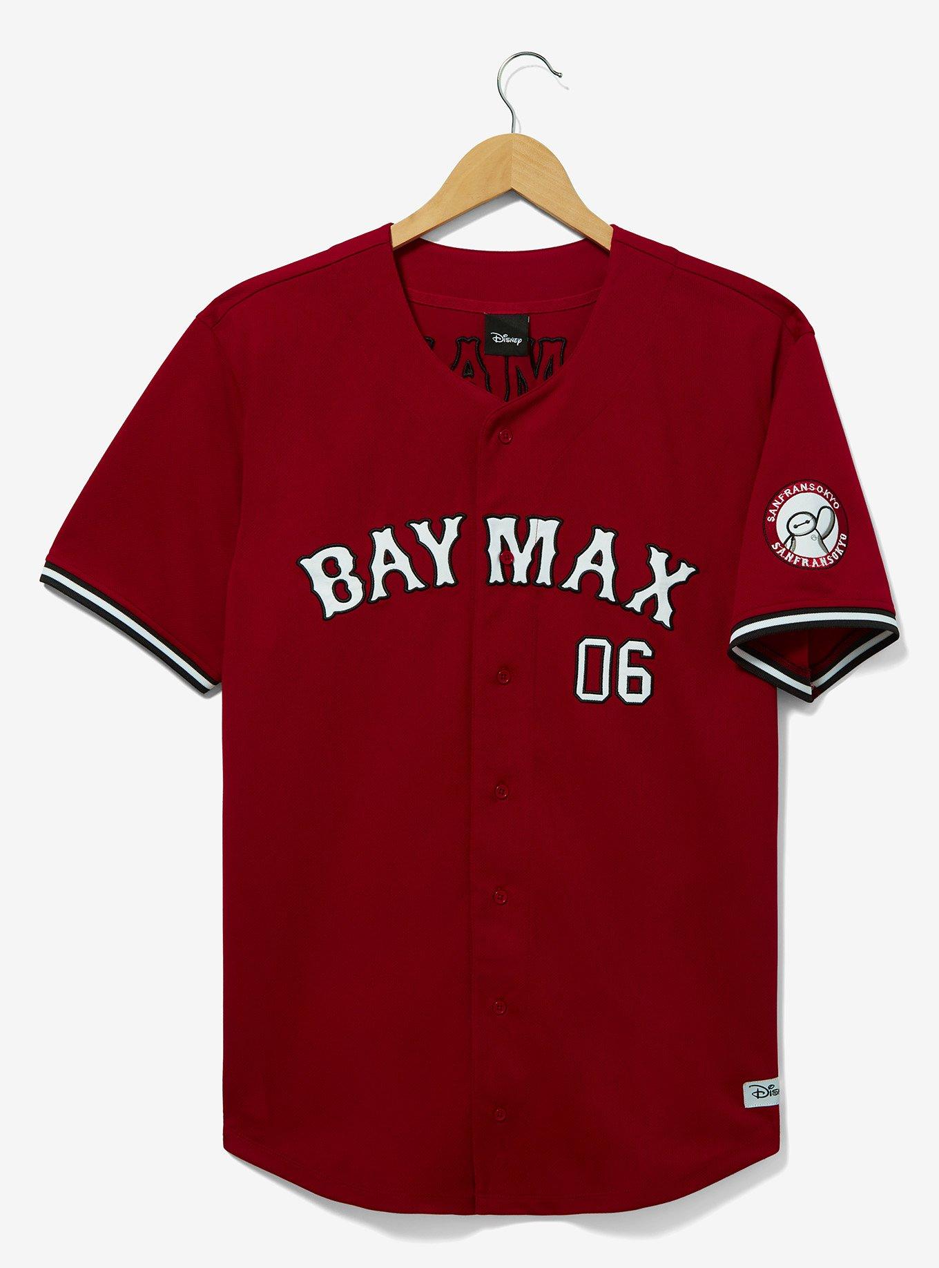 Disney Big Hero 6 Baymax Baseball Jersey — BoxLunch Exclusive, RED, hi-res