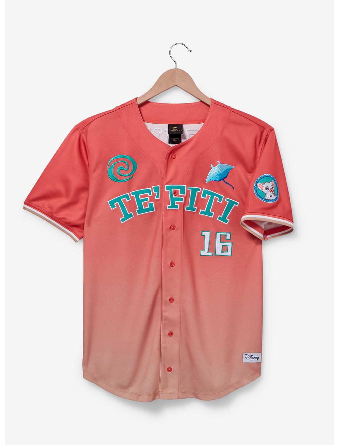 Disney Moana Te Fiti Baseball Jersey — BoxLunch Exclusive, LIGHT RED, hi-res