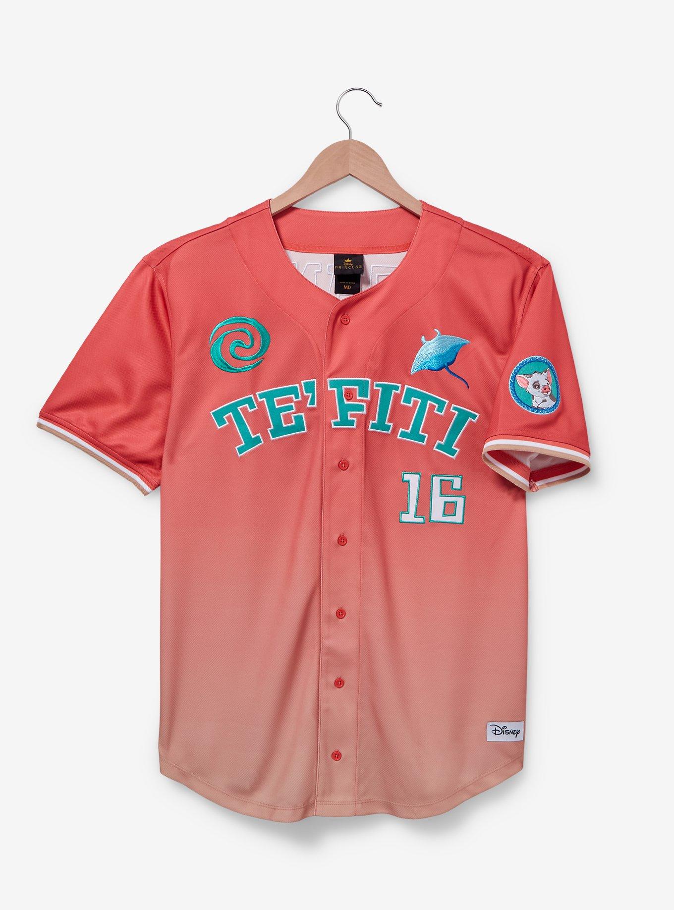 Disney Moana Te Fiti Baseball Jersey — BoxLunch Exclusive, LIGHT RED, hi-res