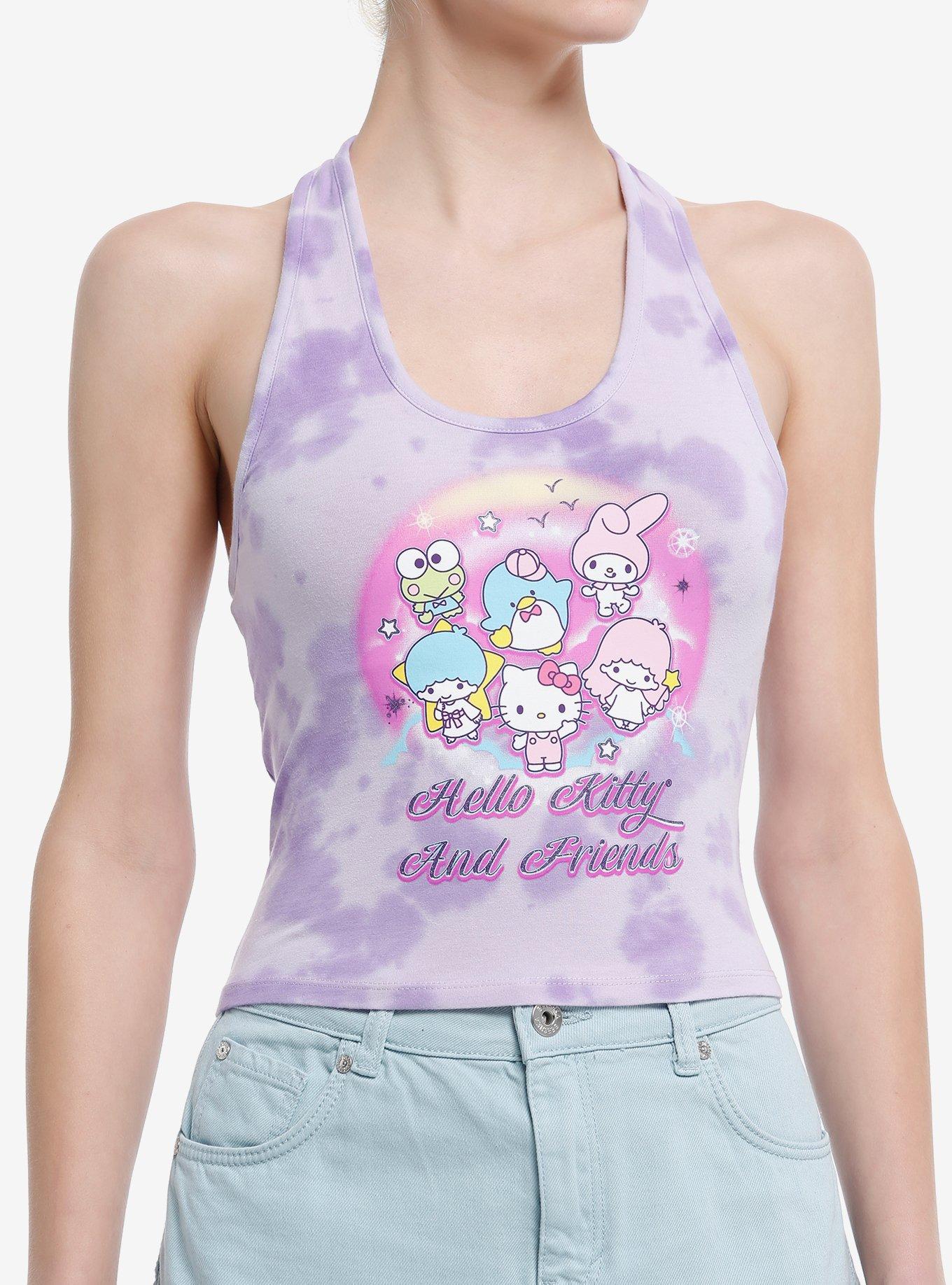 Hello Kitty And Friends Group Tie-Dye Girls Halter Top