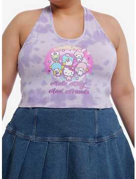 Hello Kitty And Friends Group Tie-Dye Girls Halter Top Plus Size, , hi-res