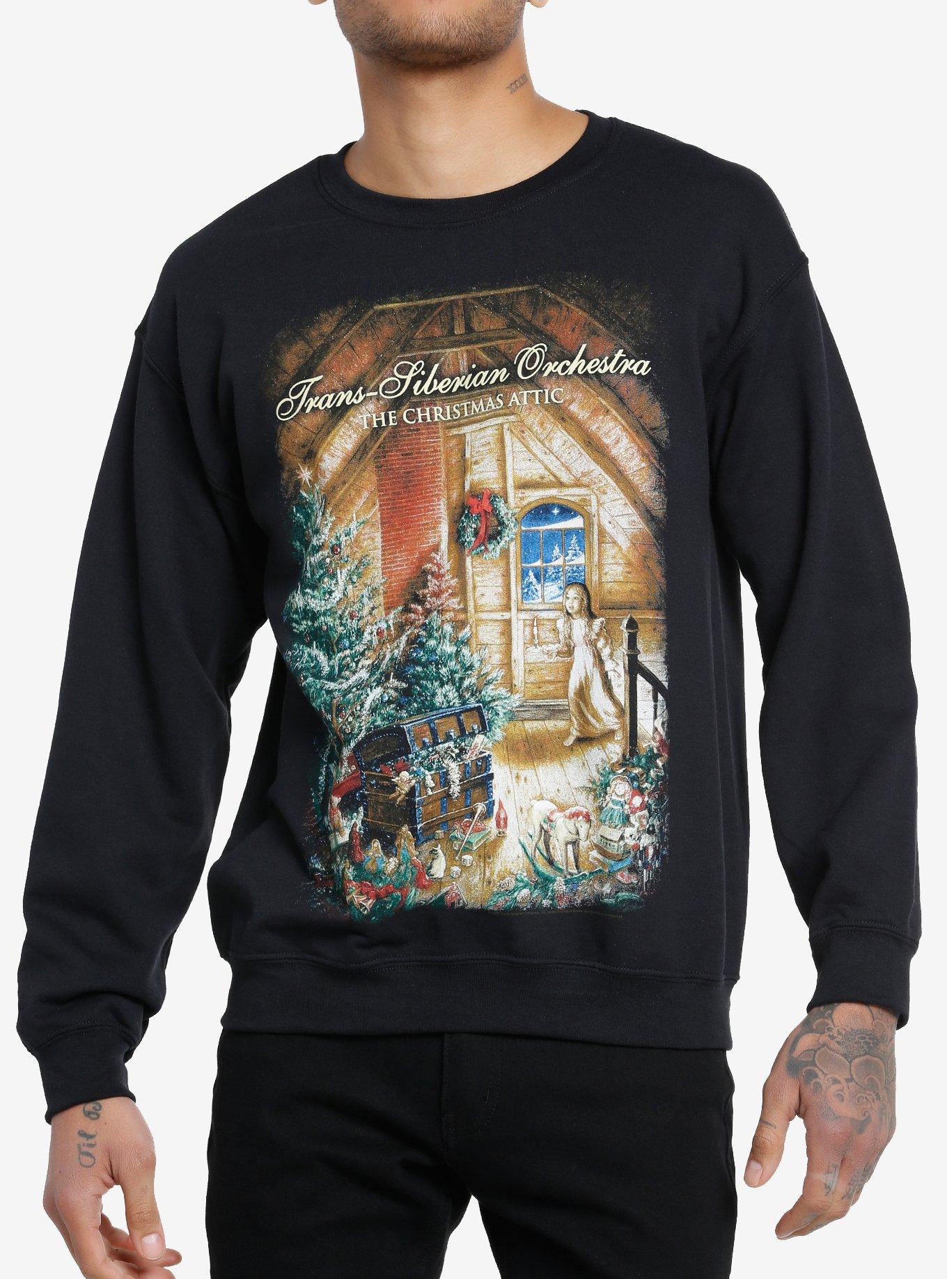 Trans-Siberian Orchestra The Christmas Attic Sweatshirt, BLACK, hi-res