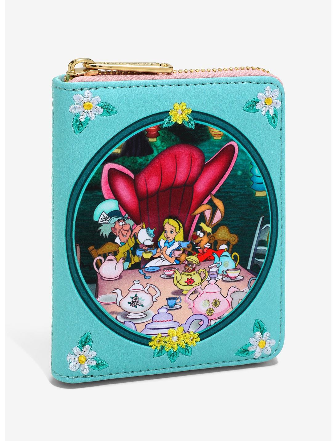 Loungefly Disney Alice in Wonderland Mad Hatter and March Hare Tea Party Wallet — BoxLunch Exclusive, , hi-res