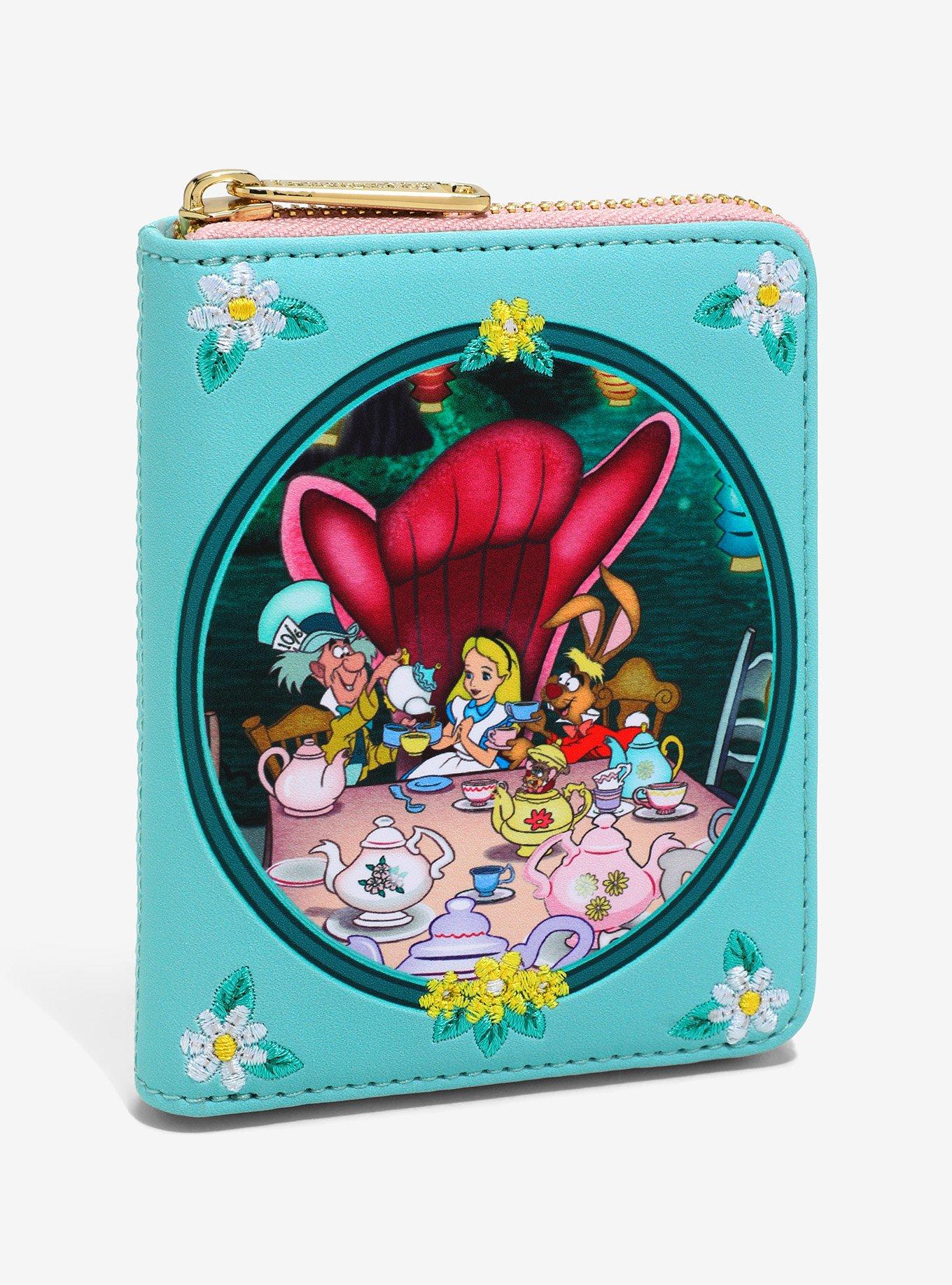 Loungefly Disney Alice in Wonderland Mad Hatter and March Hare Tea Party Wallet — BoxLunch Exclusive, , hi-res