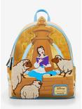 Loungefly Disney Beauty and the Beast Belle Sheep Fountain Mini Backpack — BoxLunch Exclusive, , hi-res