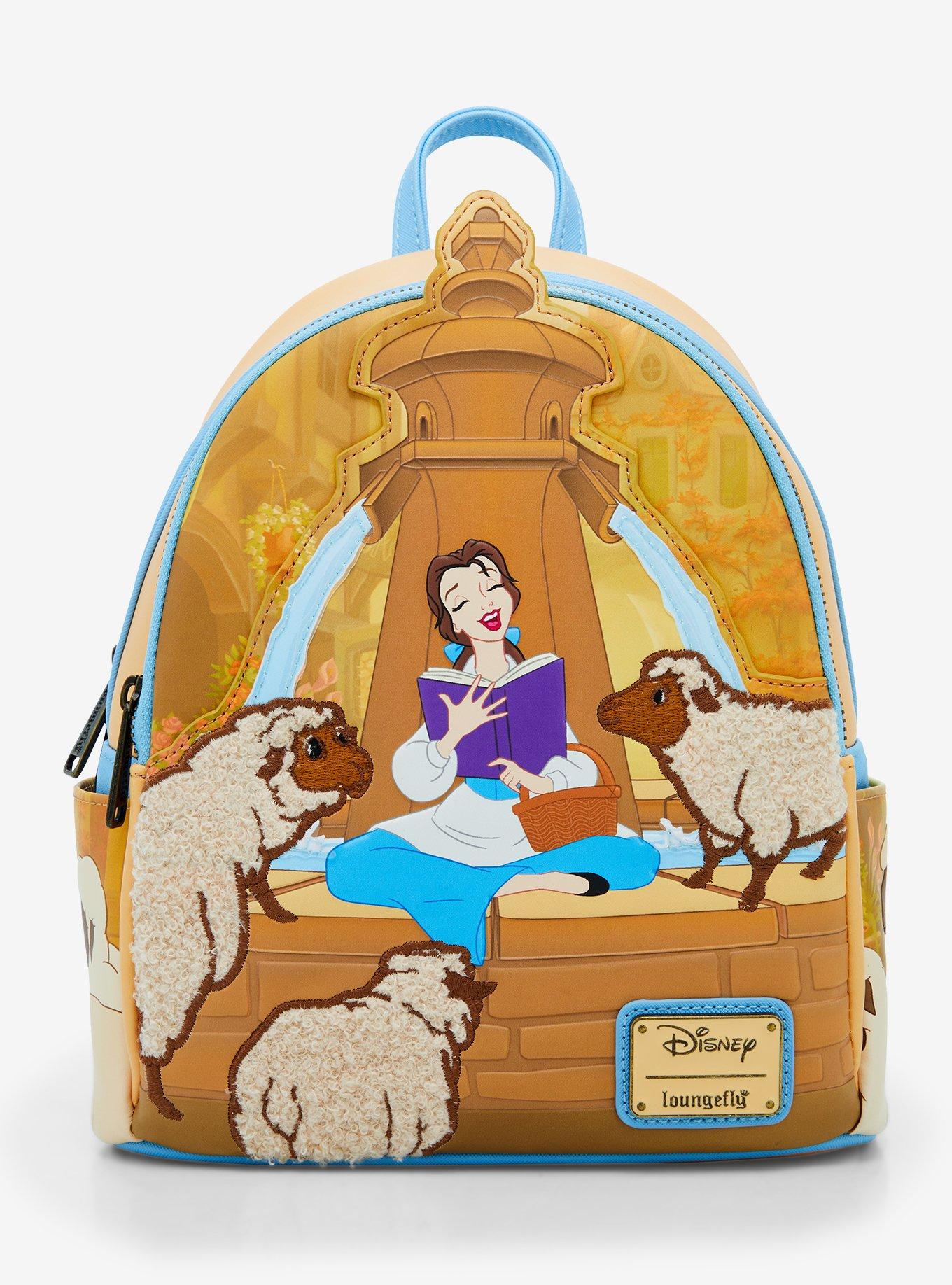 Loungefly Disney Beauty and the Beast Belle Sheep Fountain Mini Backpack BoxLunch Exclusive BoxLunch