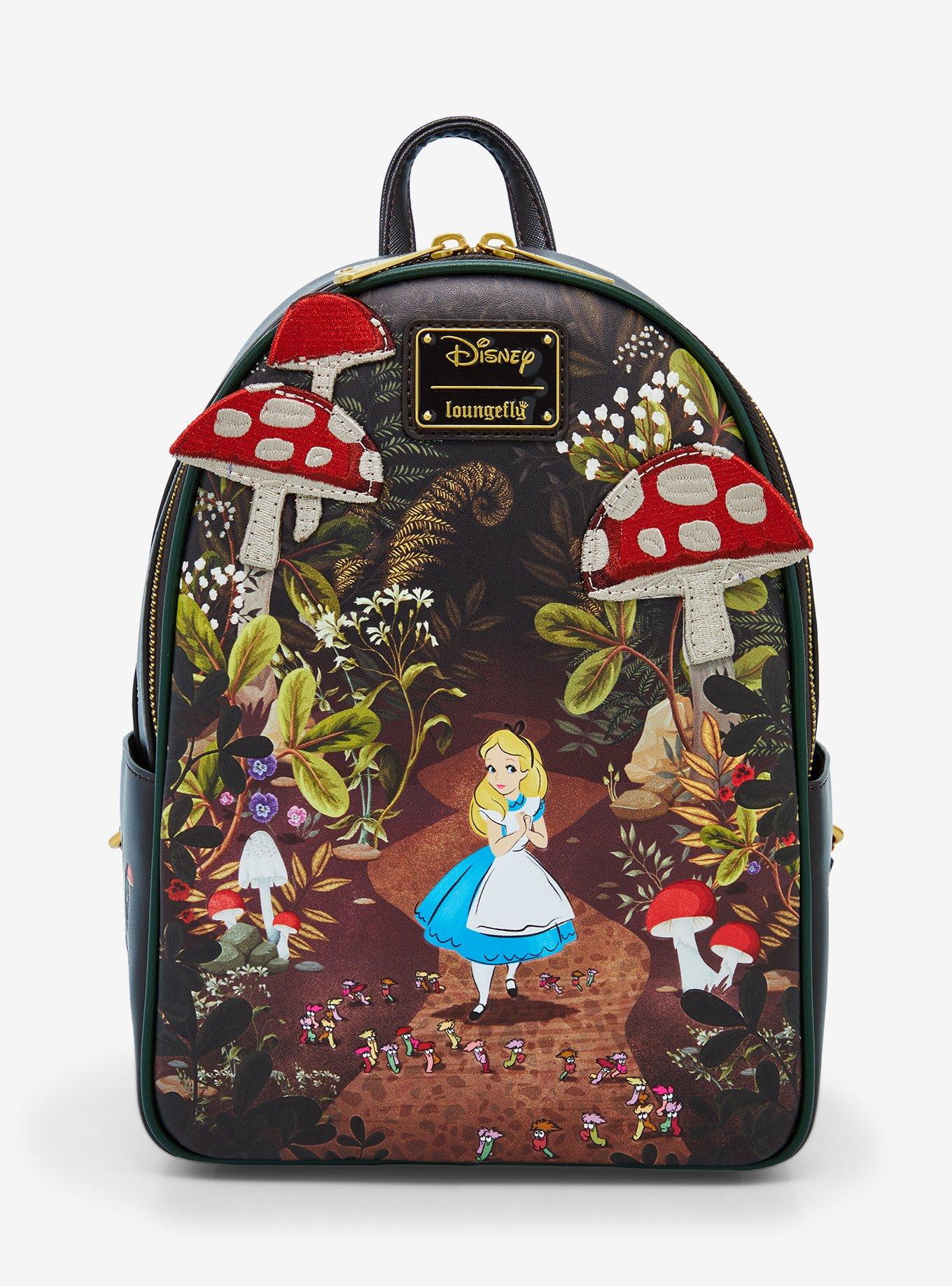 Loungefly Disney Alice in Wonderland Alice Mushrooms Mini Backpack BoxLunch Exclusive BoxLunch