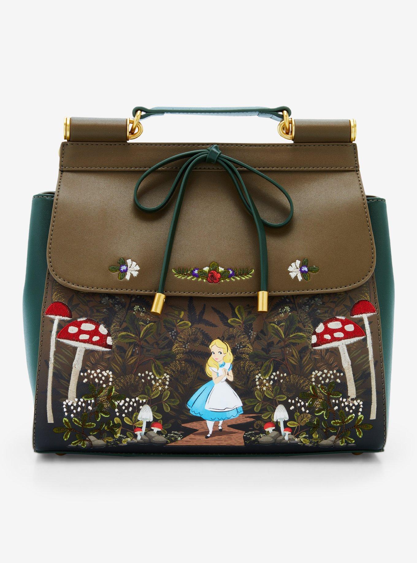 Loungefly Disney Alice in Wonderland Alice Mushrooms Handbag — BoxLunch ...