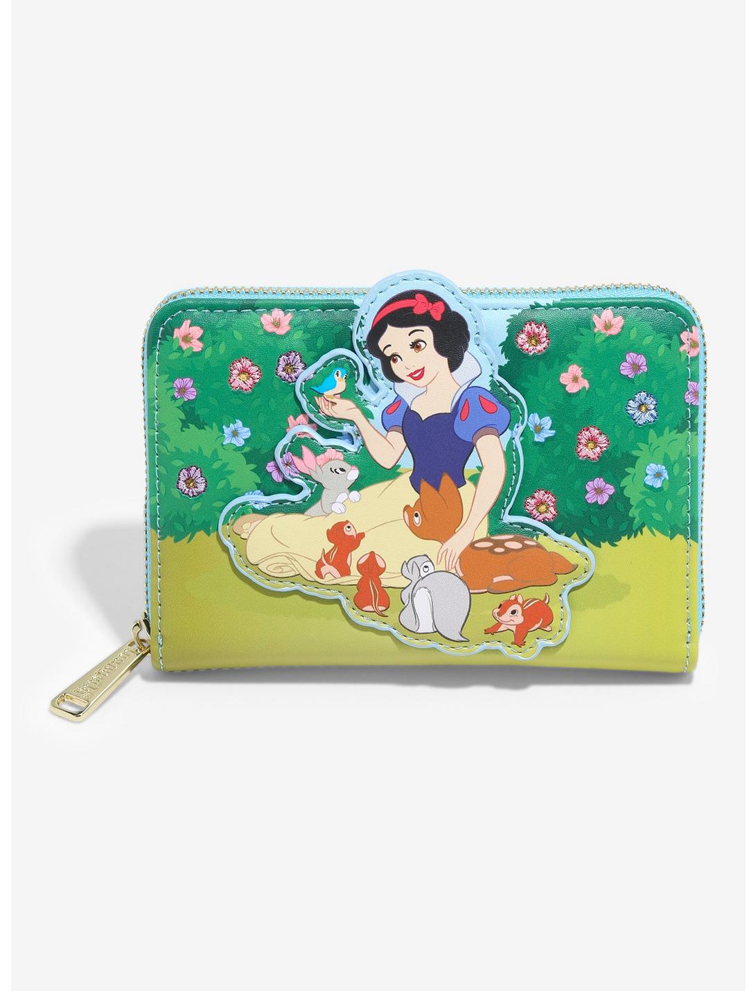 Loungefly Disney Snow White and the Seven Dwarfs Snow White Forest Animals Zip Wallet — BoxLunch Exclusive, , hi-res