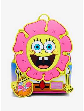 Loungefly SpongeBob SquarePants Flower Face Mini Backpack — BoxLunch Exclusive, , hi-res