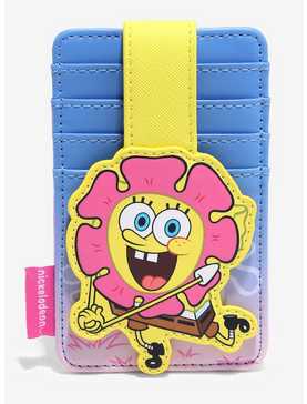 SpongeBob SquarePants Floral Face Cardholder — BoxLunch Exclusive, , hi-res