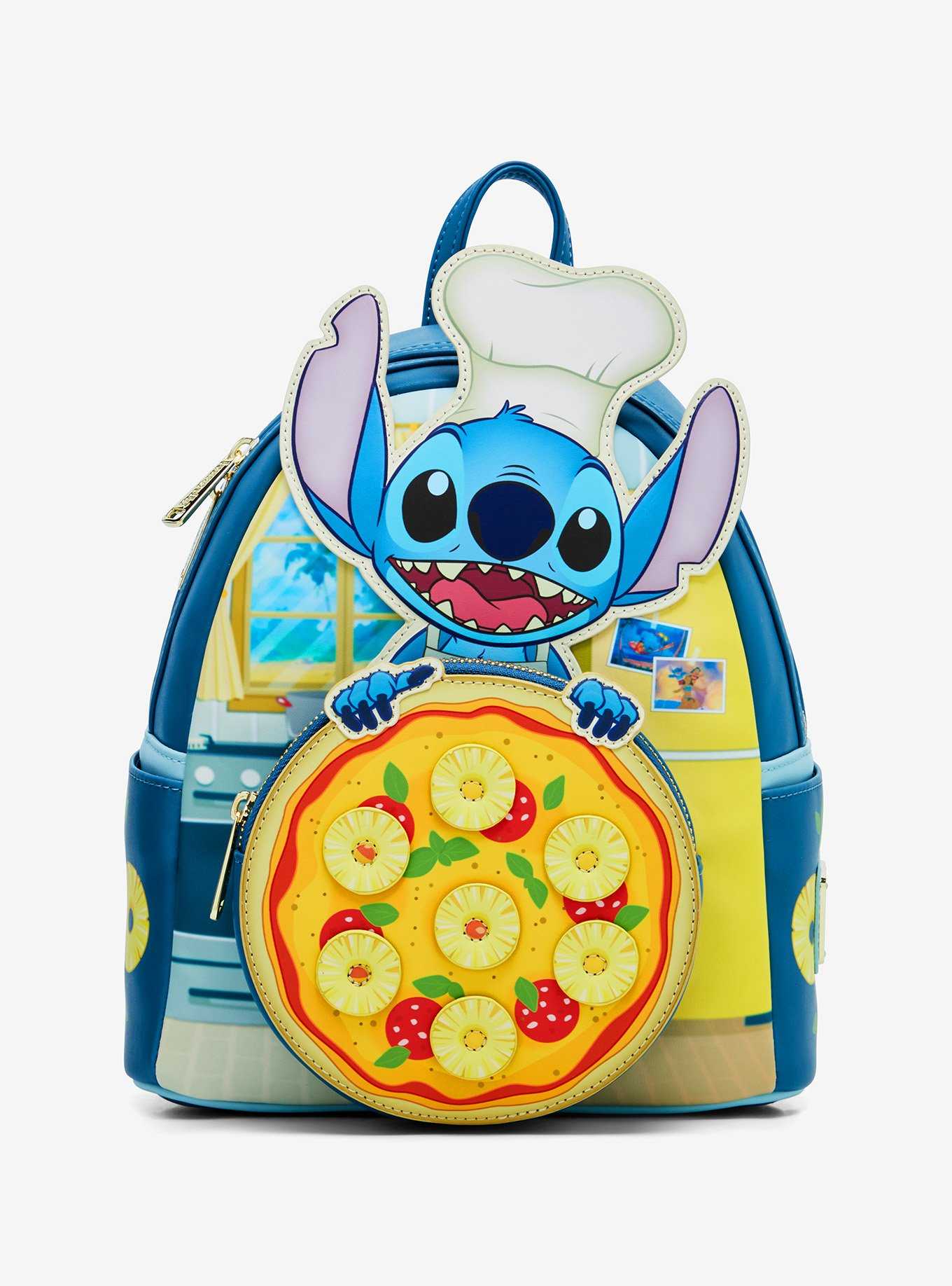 Loungefly Disney Lilo & Stitch Pineapple Pizza Mini Backpack — BoxLunch Exclusive, , hi-res
