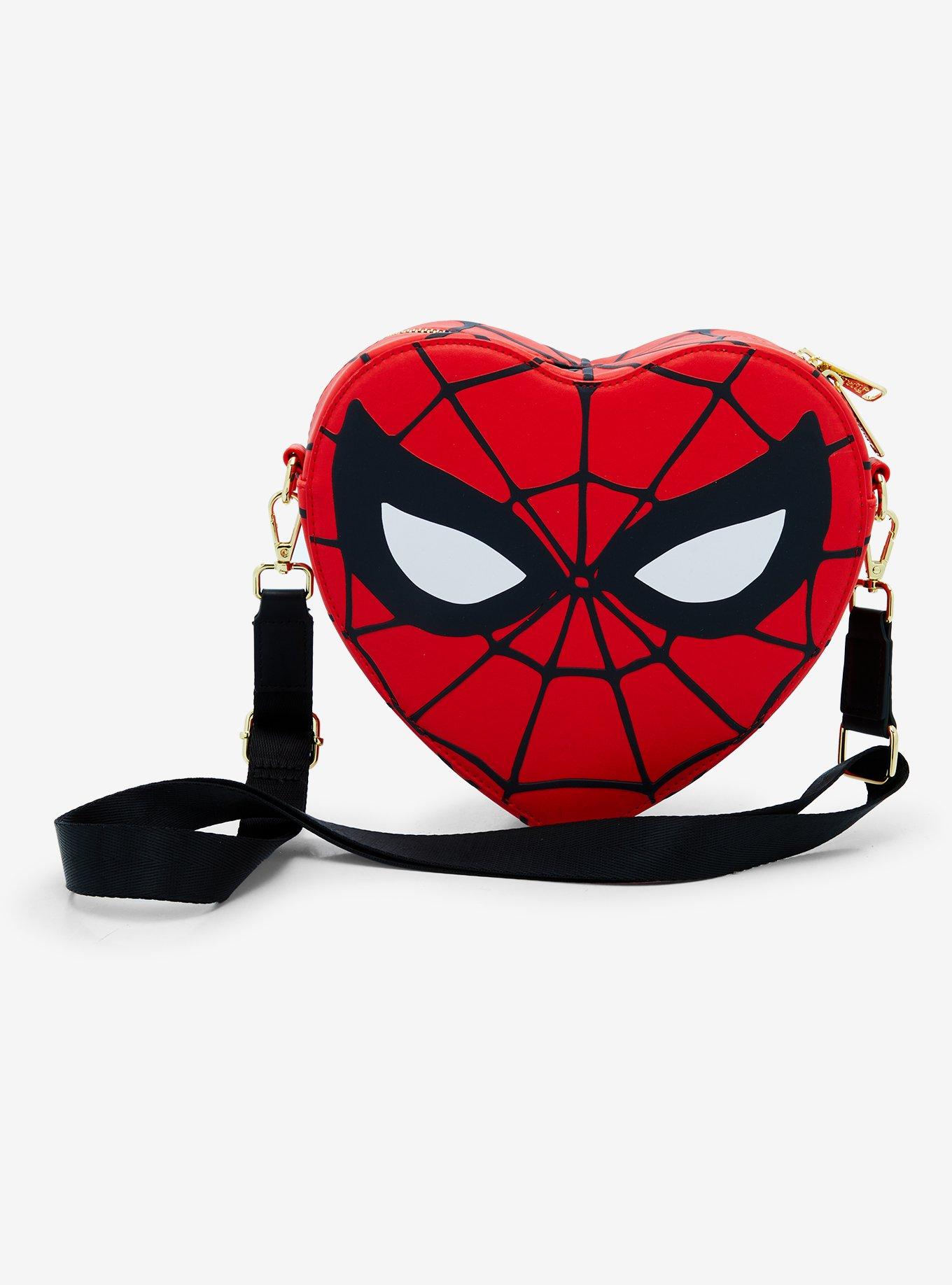 Loungefly Marvel Spider Man Red Heart Handbag BoxLunch