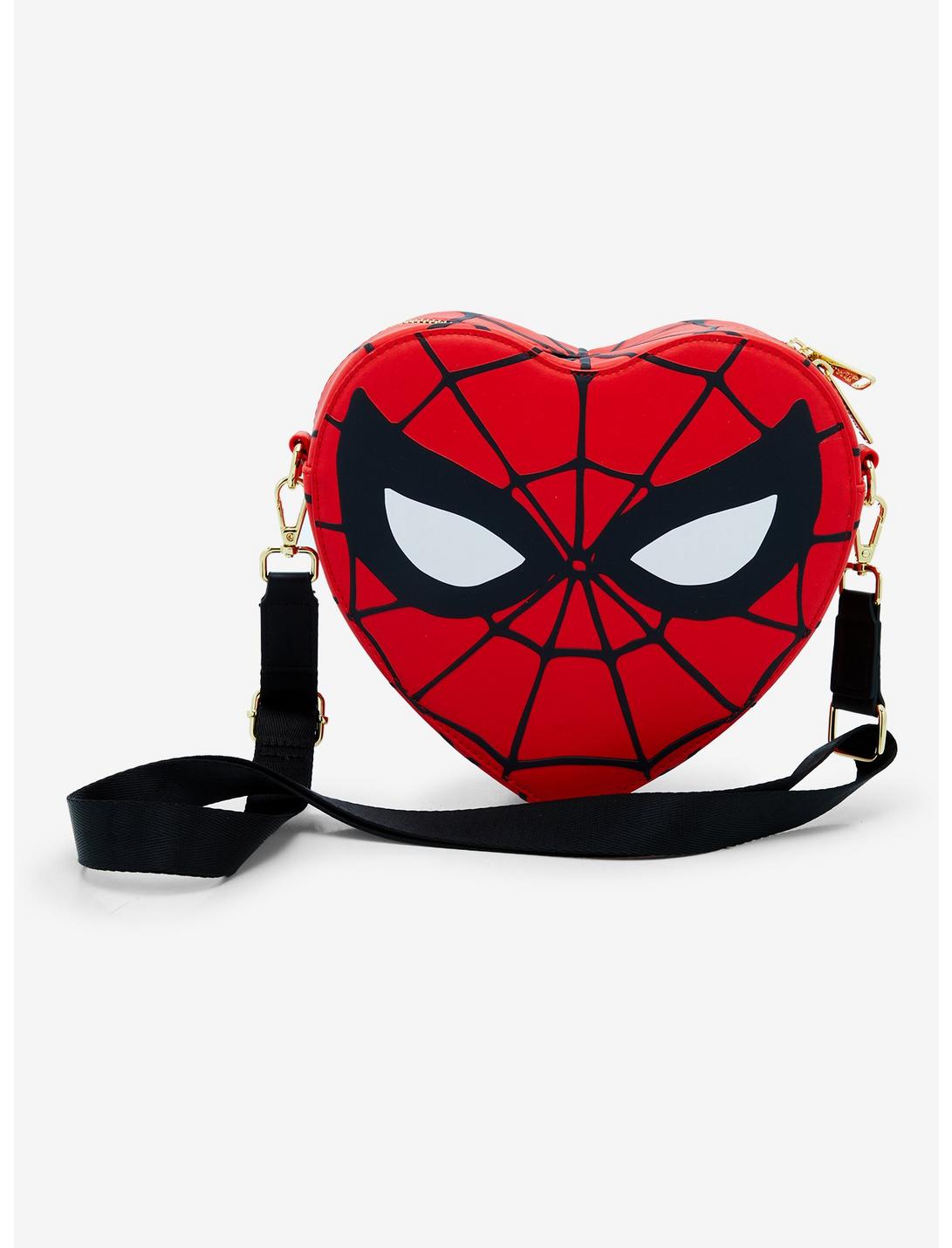 Loungefly Marvel Spider-Man Red Heart Handbag, , hi-res